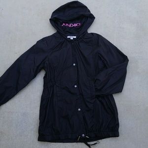 New DKNY girls rain hood jacket coat shirt top
